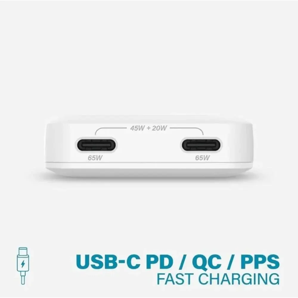 Nimble 2C Ultra Slim Power Adapter PD65W White